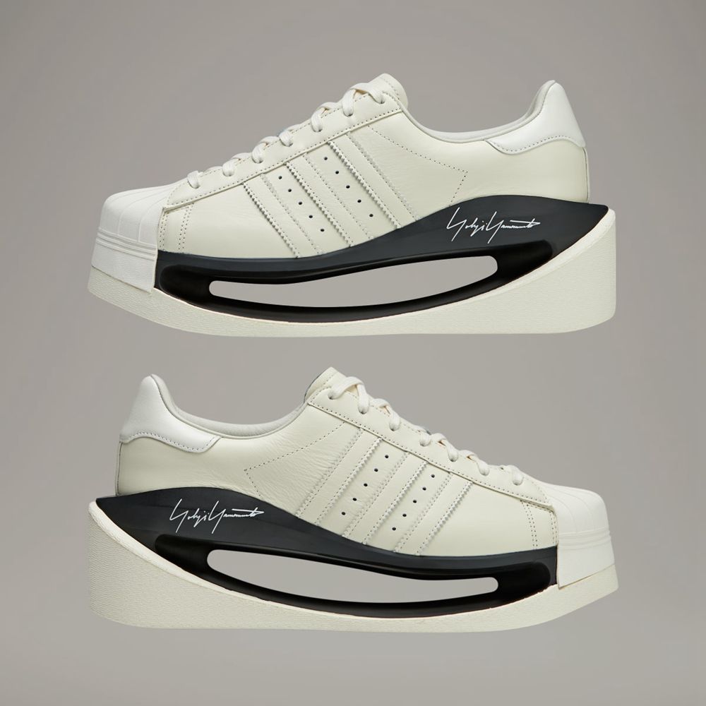 Basket Adidas Y-3 Gendo Superstar Blanche Noir Femme | OCZ-49359502