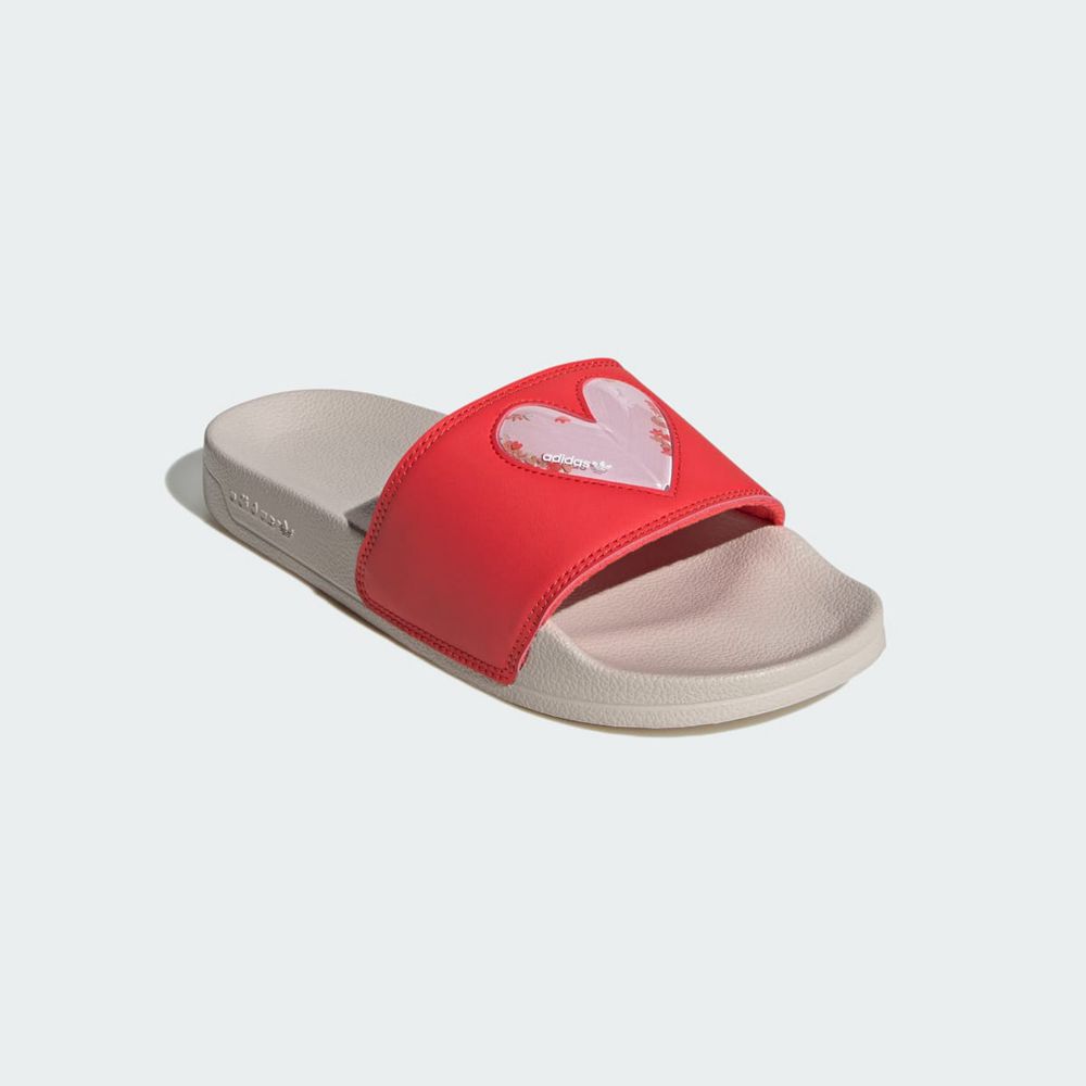 Claquette Adidas Adilette Lite Rouge Beige Femme | DCT-38708162