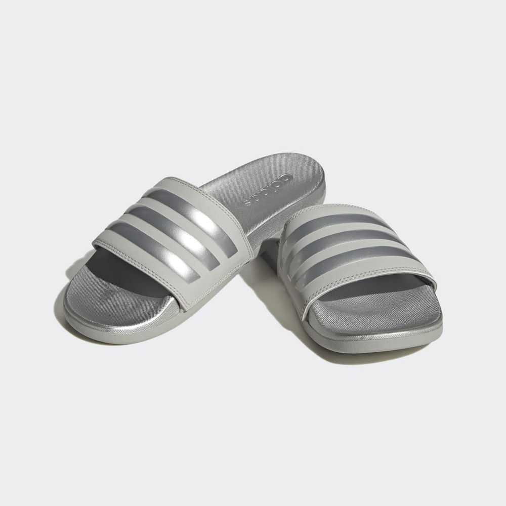 Claquette Adidas Adilette Comfort Grise Argent Femme | EVR-51913915