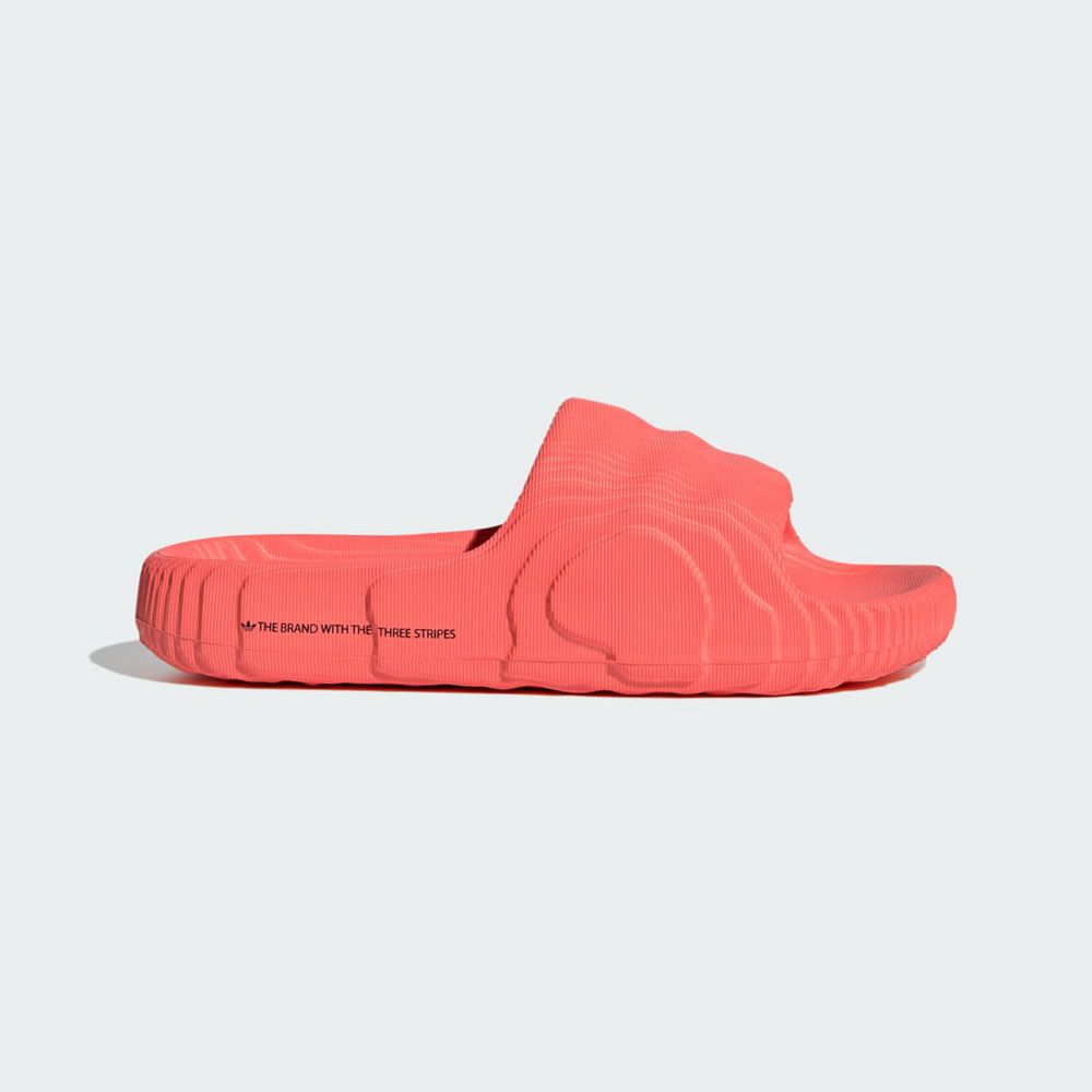 Claquette Adidas Adilette 22 Rouge Noir Femme | FCQ-95623081