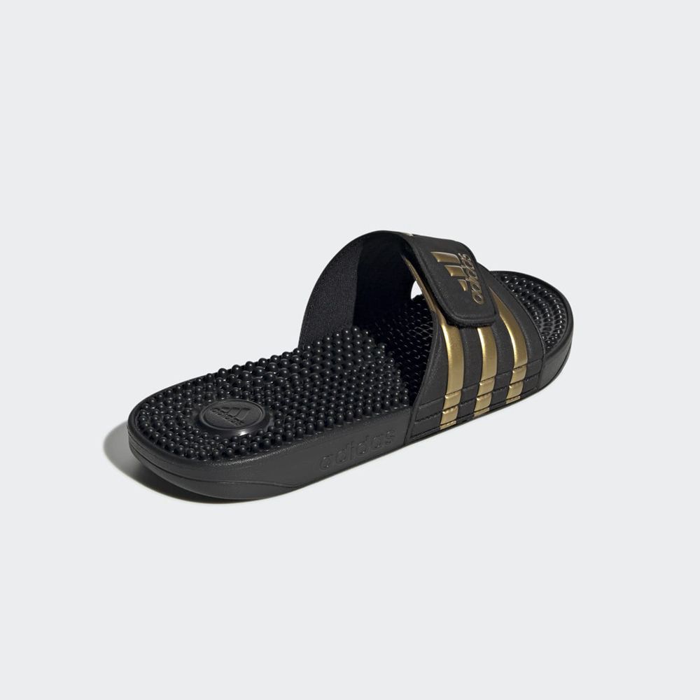 Claquette Adidas Adissage Noir Doré Femme | YGW-83391794