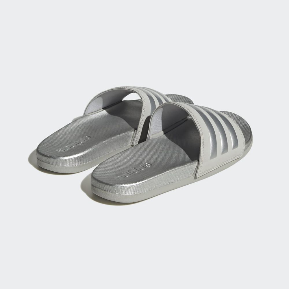 Claquette Adidas Adilette Comfort Grise Argent Femme | EVR-51913915