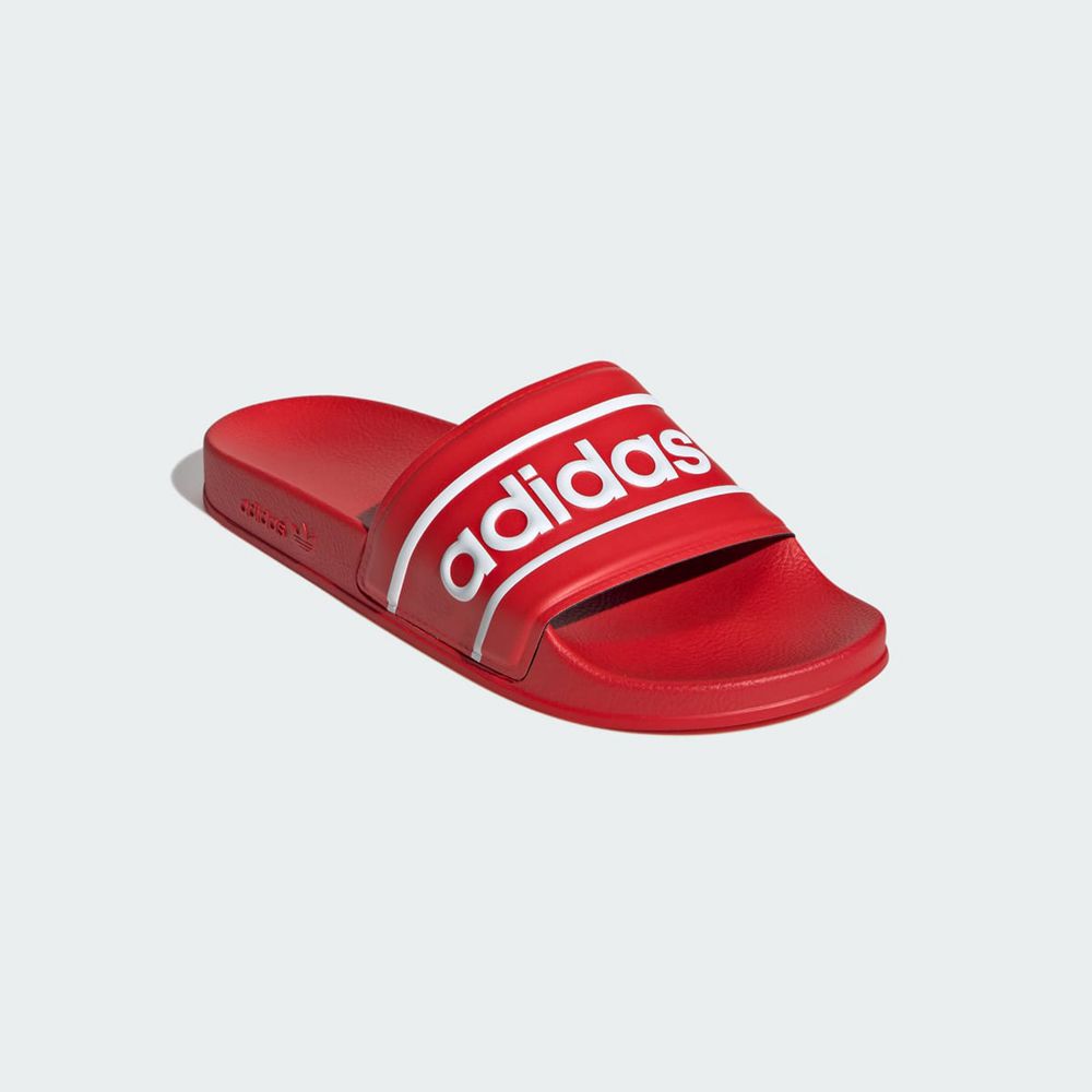 Claquette Adidas Adilette Rouge Blanche Femme | WMW-69902951