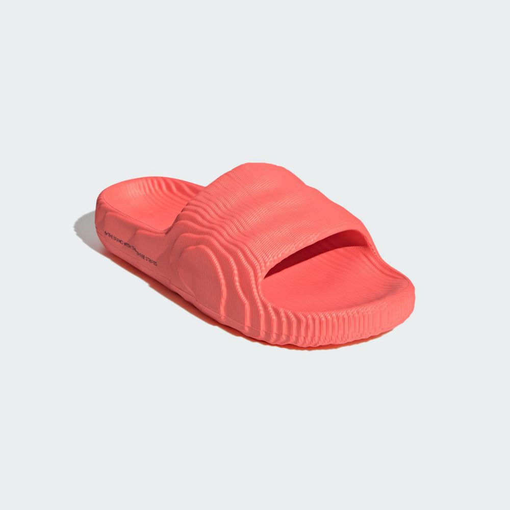 Claquette Adidas Adilette 22 Rouge Noir Femme | FCQ-95623081