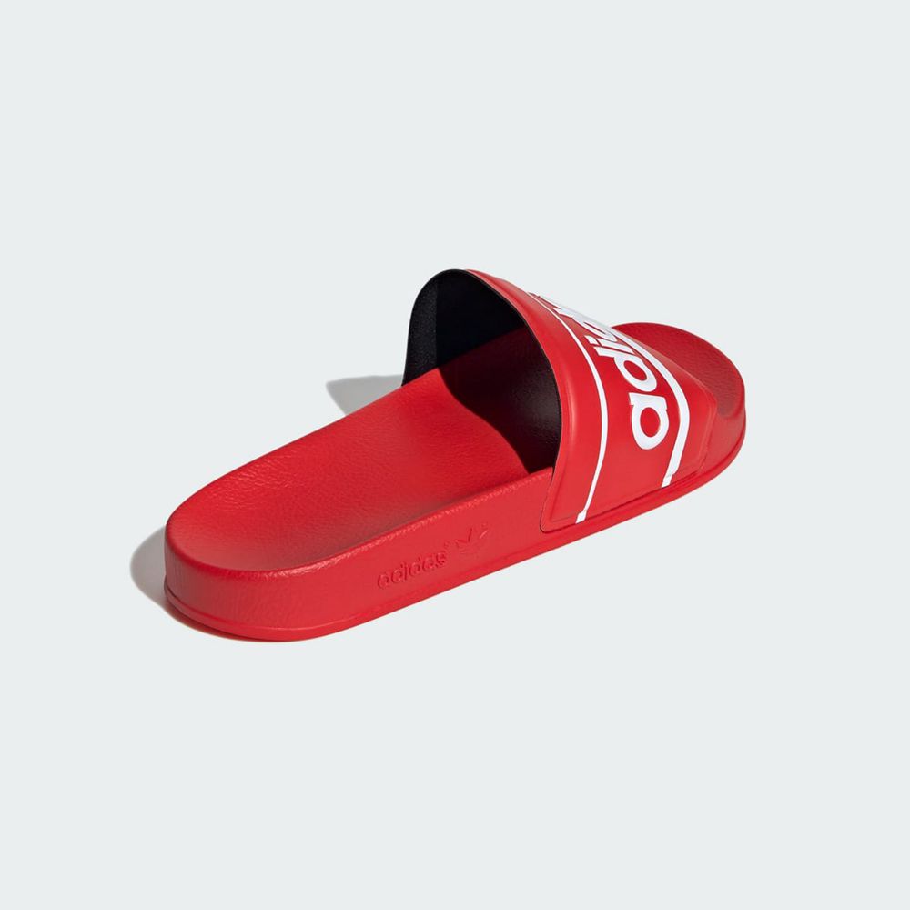 Claquette Adidas Adilette Rouge Blanche Femme | WMW-69902951