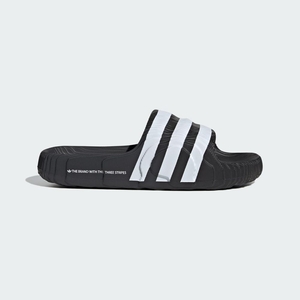 Claquette Adidas Adilette 22 Noir Blanche Femme | QEE-82946273