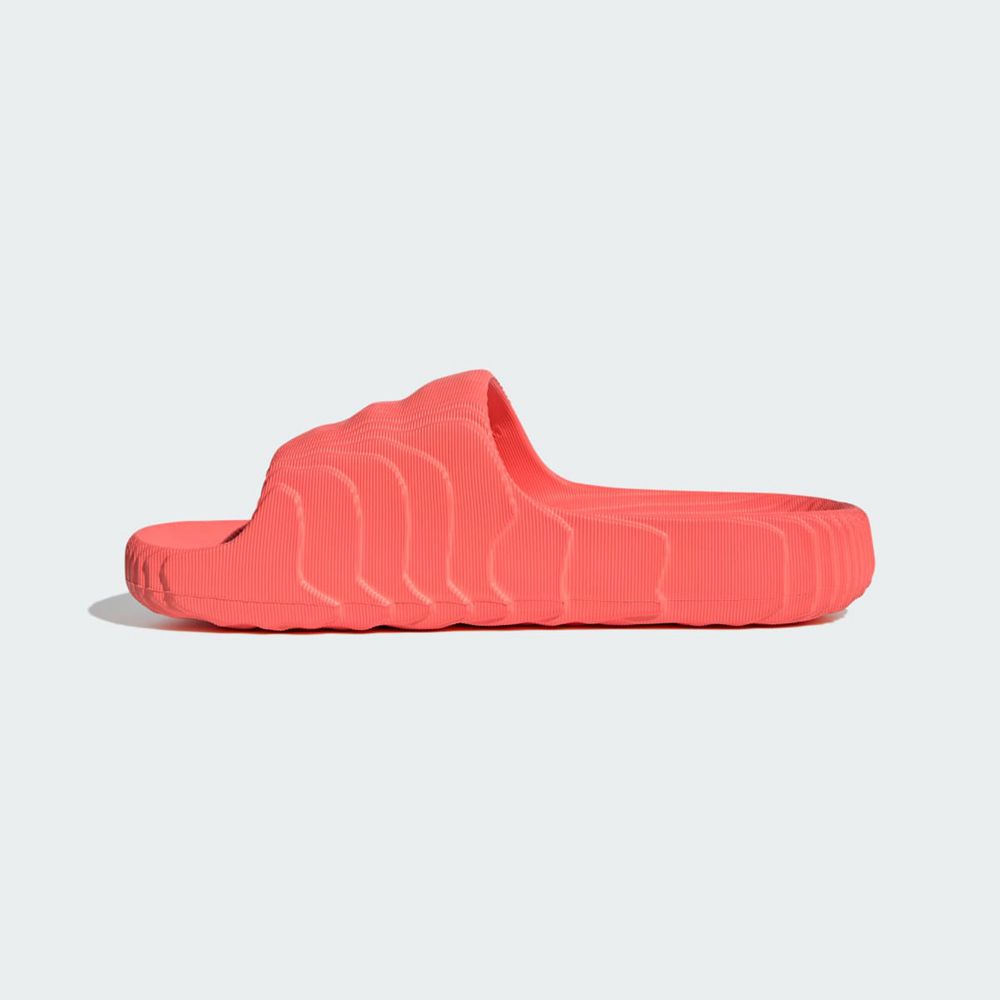 Claquette Adidas Adilette 22 Rouge Noir Femme | FCQ-95623081