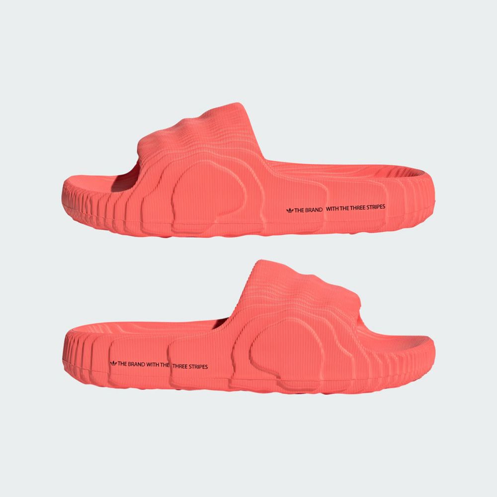 Claquette Adidas Adilette 22 Rouge Noir Femme | FCQ-95623081