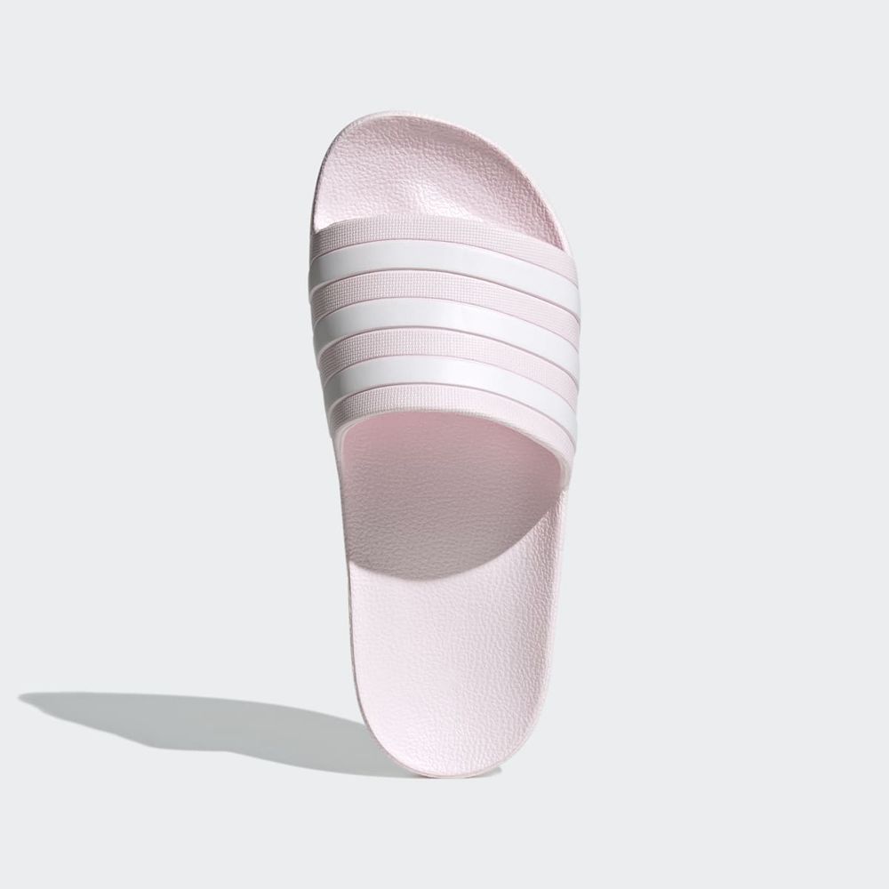 Claquette Adidas Adilette Aqua Rose Blanche Femme | UTP-14395071