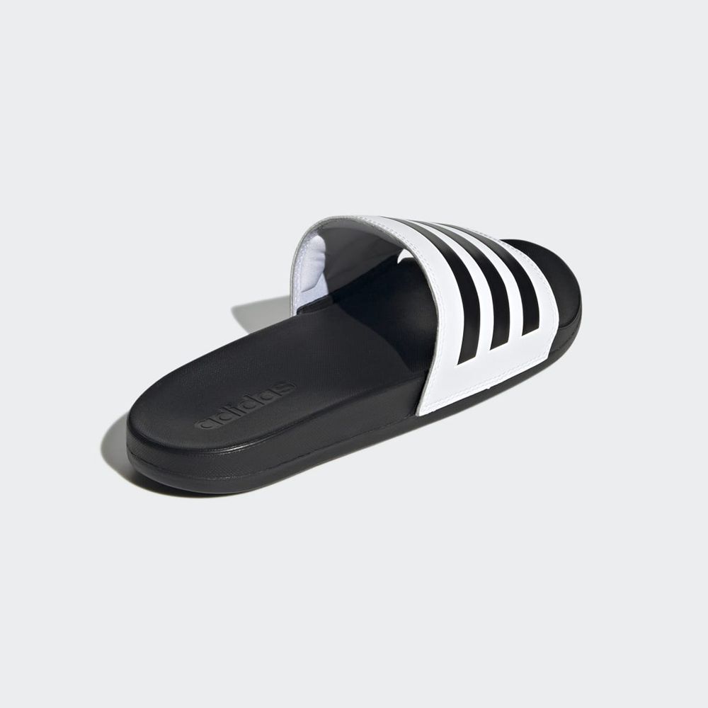 Claquette Adidas Adilette Comfort Blanche Noir Femme | BJF-92865966