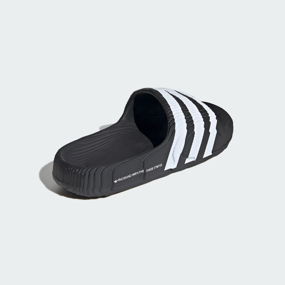 Claquette Adidas Adilette 22 Noir Blanche Femme | QEE-82946273