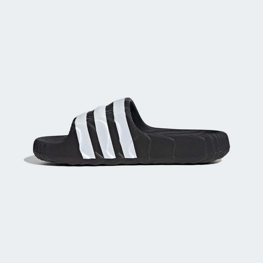 Claquette Adidas Adilette 22 Noir Blanche Femme | QEE-82946273