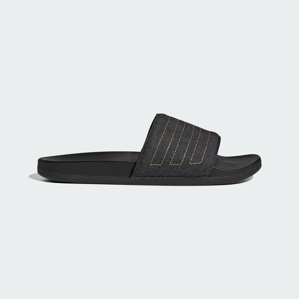 Claquette Adidas Adilette Comfort Noir Jaune Femme | IKN-27316381