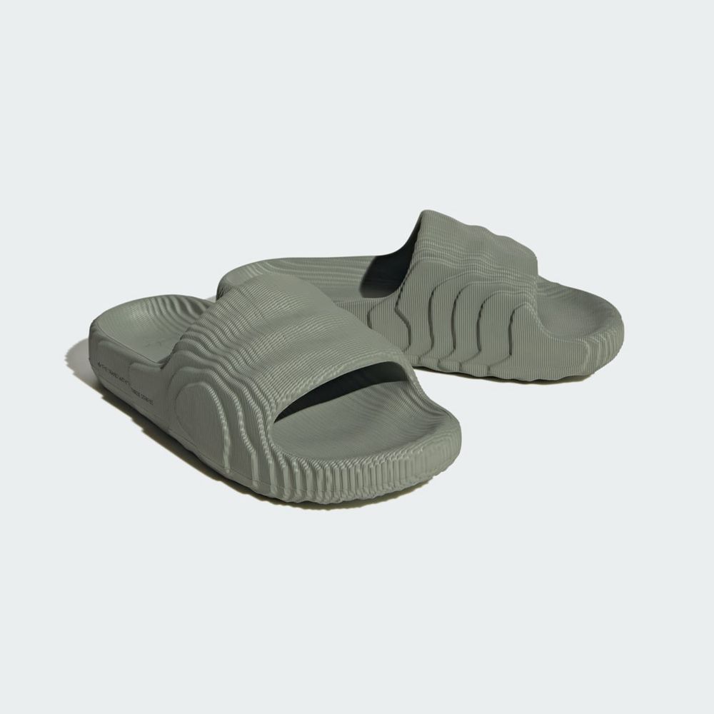 Claquette Adidas Adilette 22 Vert Noir Femme | NPU-36113400