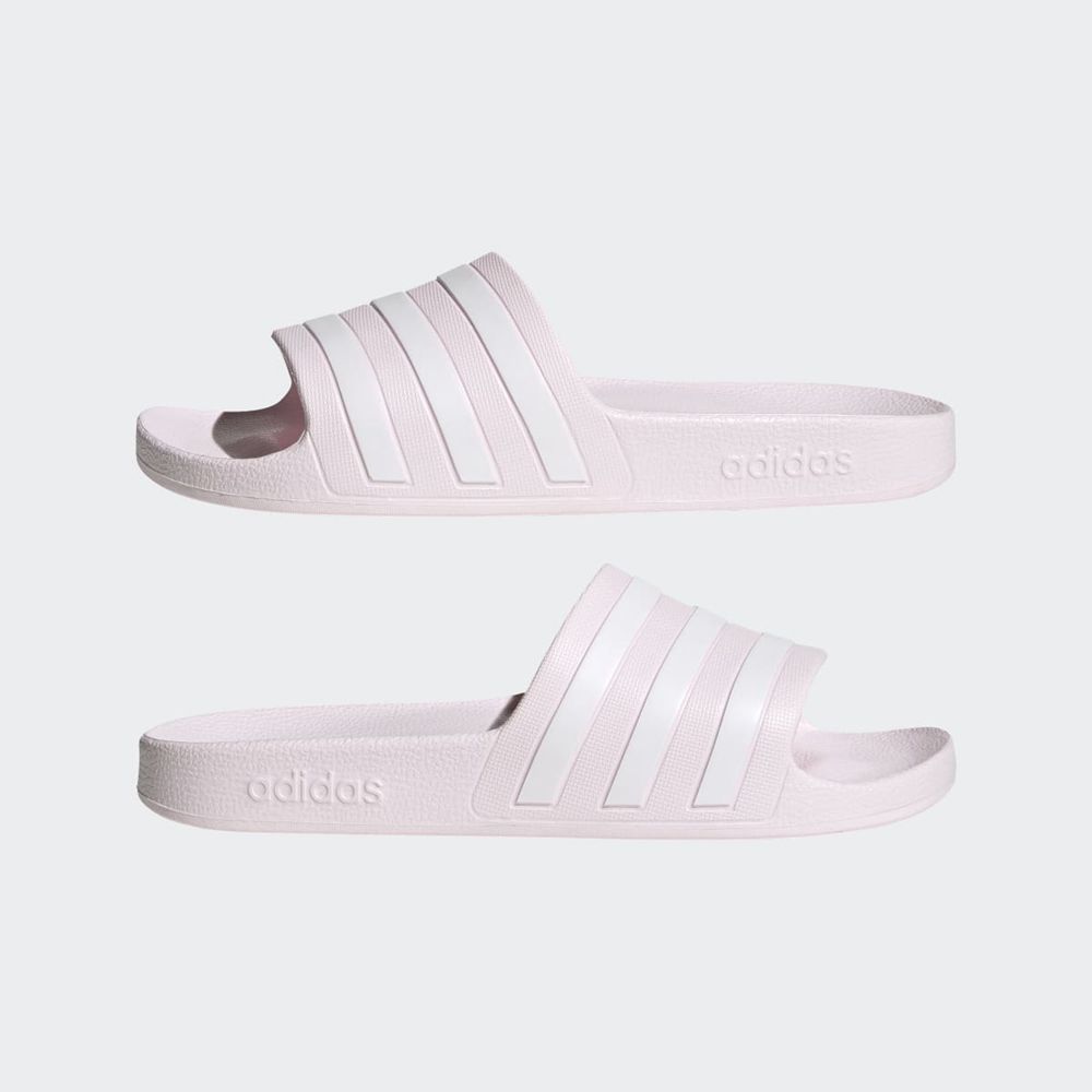 Claquette Adidas Adilette Aqua Rose Blanche Femme | UTP-14395071