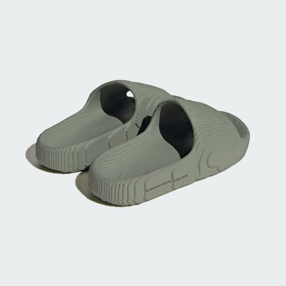 Claquette Adidas Adilette 22 Vert Noir Femme | NPU-36113400