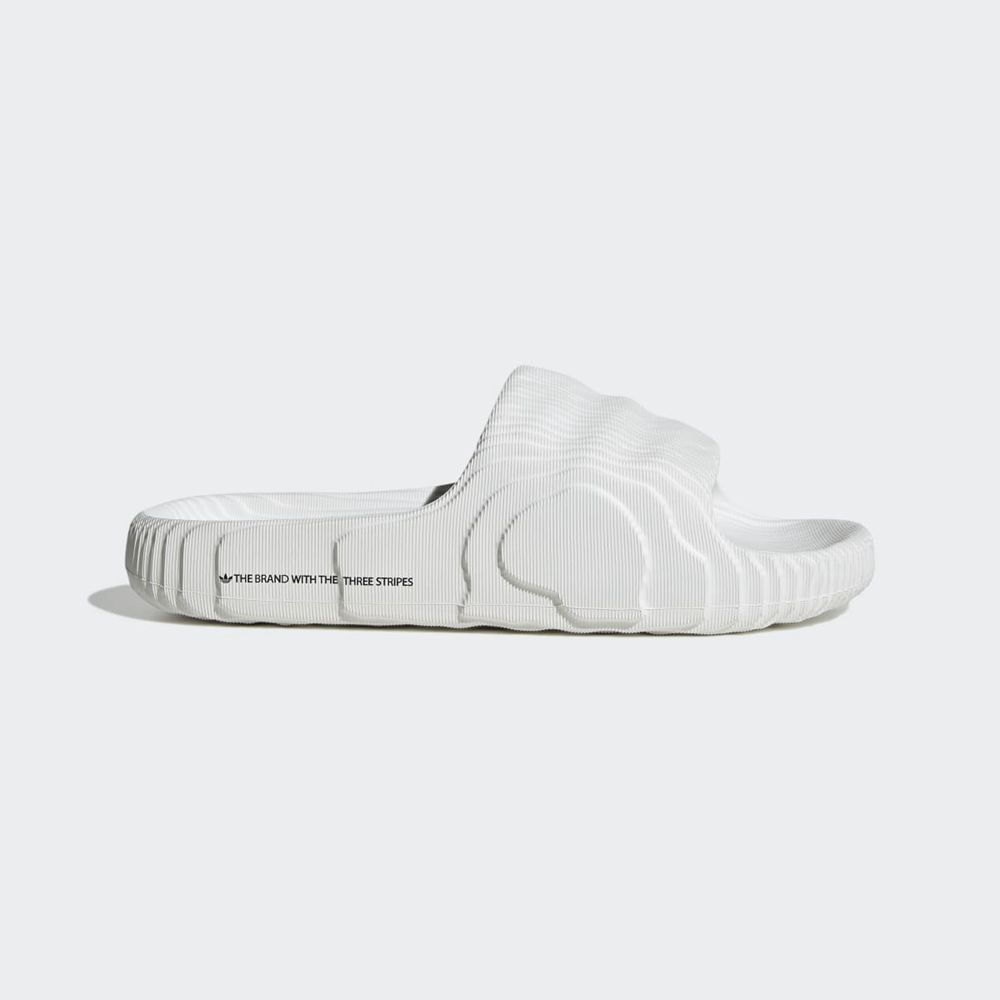 Claquette Adidas Adilette 22 Blanche Noir Femme | RMX-70170468