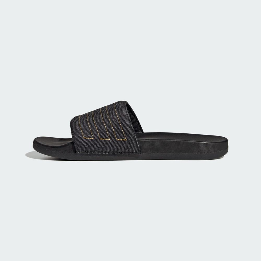 Claquette Adidas Adilette Comfort Noir Jaune Femme | IKN-27316381