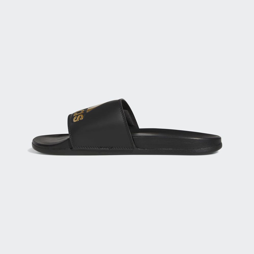 Claquette Adidas Adilette Comfort Noir Doré Femme | USX-36719972