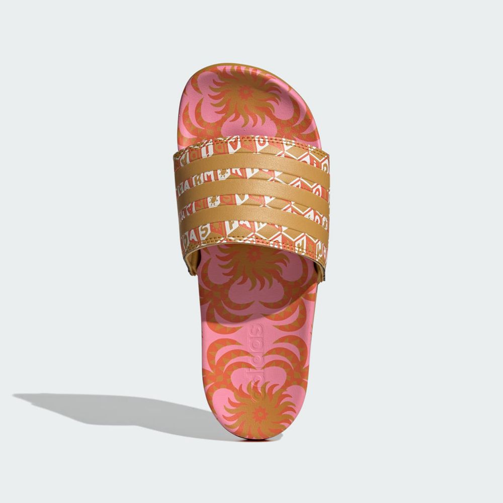 Claquette Adidas Adilette Comfort Rose Doré Femme | KSI-87966236