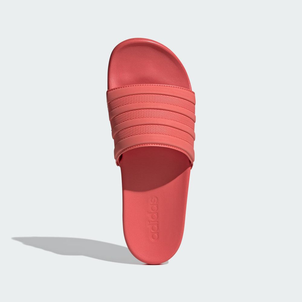 Claquette Adidas Adilette Comfort Rouge Femme | LRK-08516947