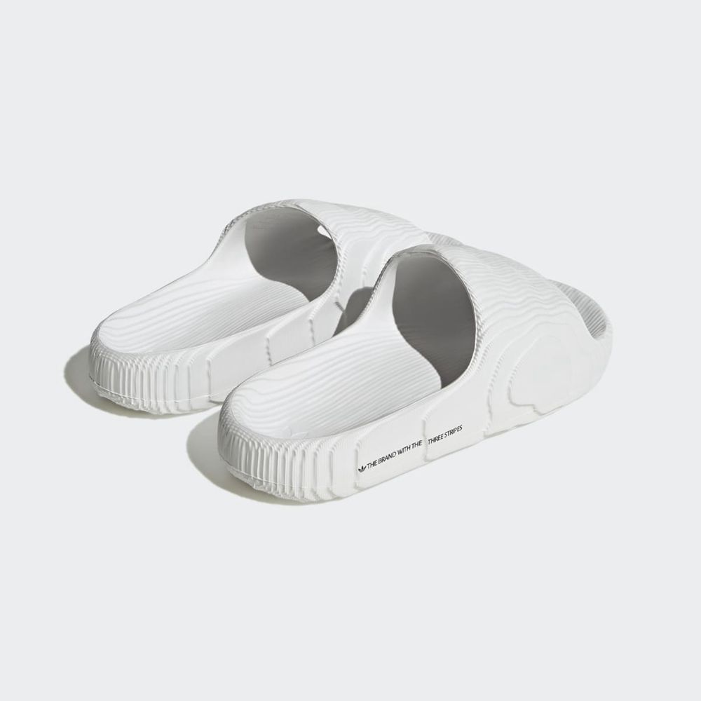 Claquette Adidas Adilette 22 Blanche Noir Femme | RMX-70170468