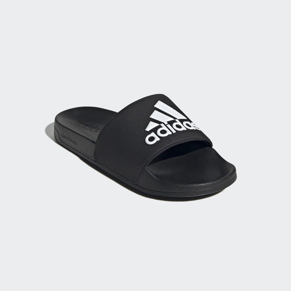 Claquette Adidas Adilette Shower Noir Blanche Femme | FCT-41369248