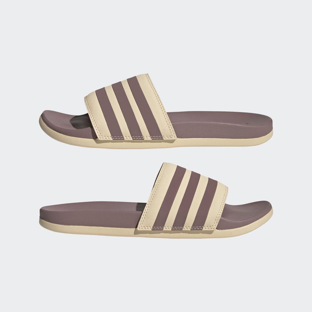 Claquette Adidas Adilette Comfort Beige Violette Femme | QTB-32173735