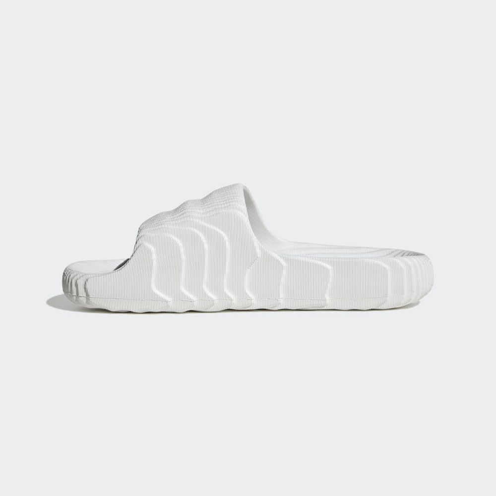 Claquette Adidas Adilette 22 Blanche Noir Femme | RMX-70170468