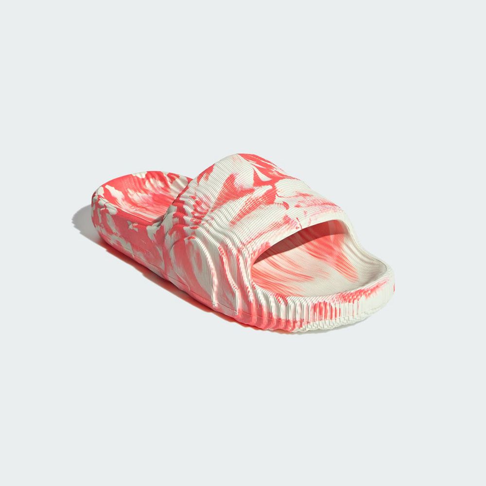 Claquette Adidas Adilette 22 Blanche Rouge Femme | JCS-40510299