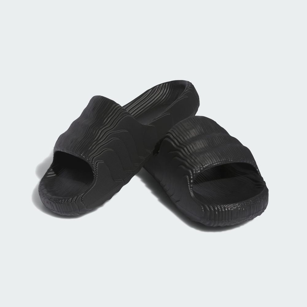 Claquette Adidas Adilette 22 Noir Rouge Femme | VRV-13081769