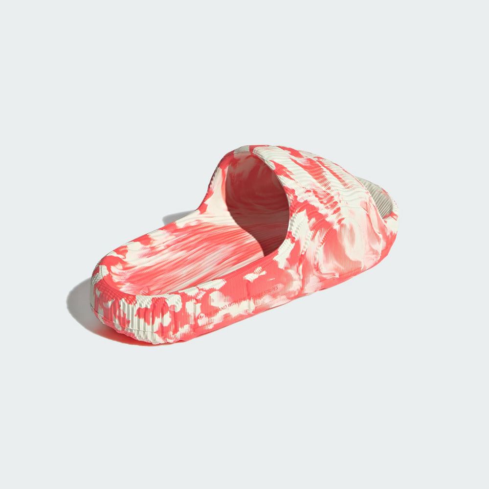 Claquette Adidas Adilette 22 Blanche Rouge Femme | JCS-40510299