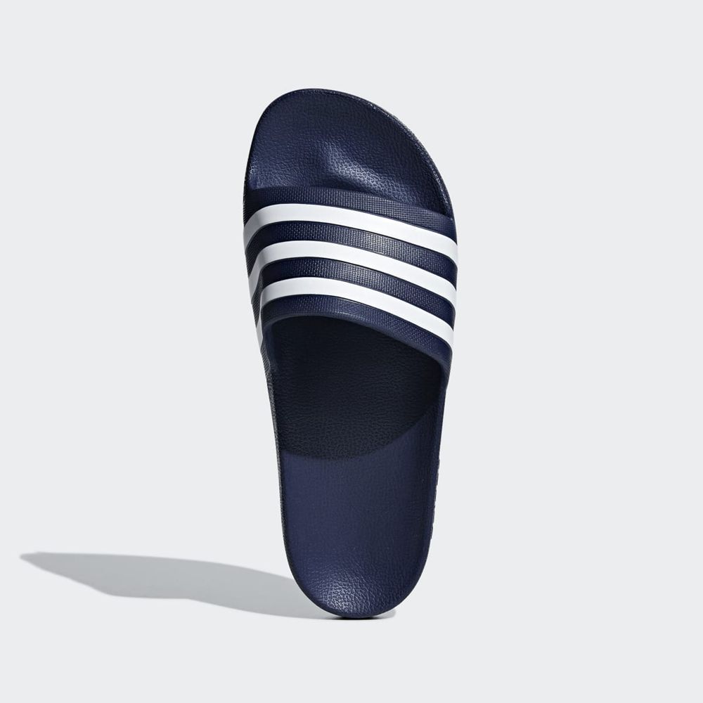 Claquette Adidas Adilette Aqua Bleu Blanche Femme | YRV-41888054