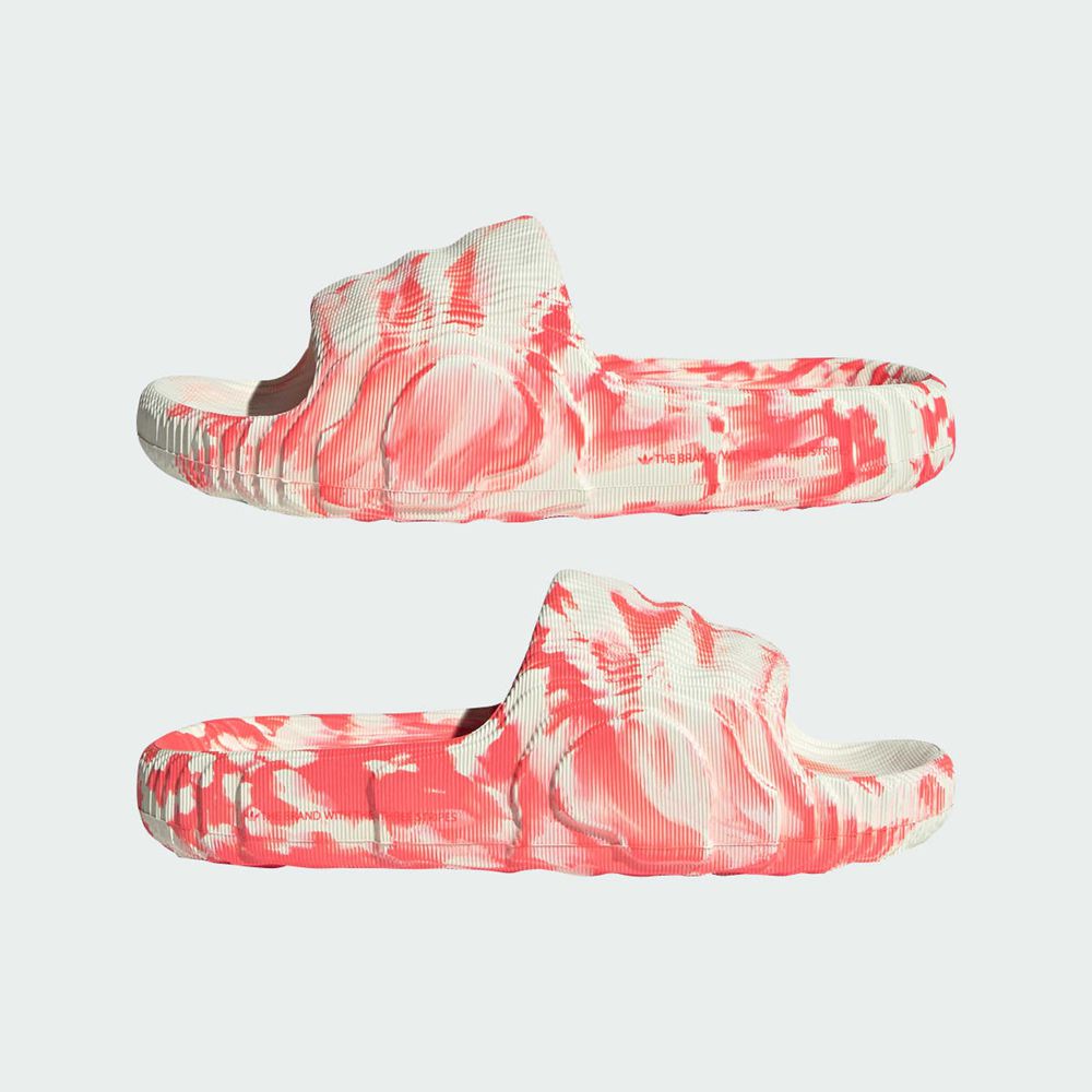 Claquette Adidas Adilette 22 Blanche Rouge Femme | JCS-40510299