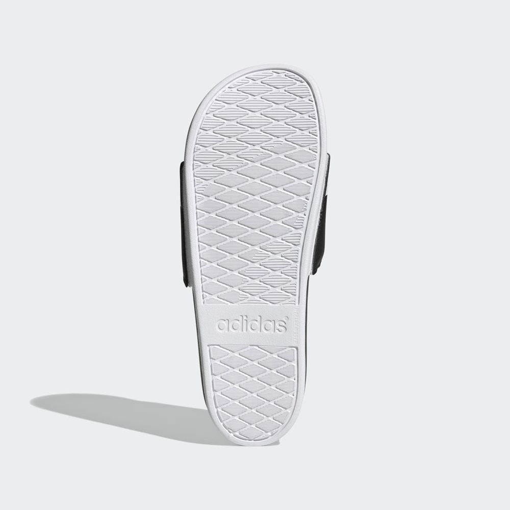 Claquette Adidas Adilette Comfort Noir Blanche Femme | SPS-33284256