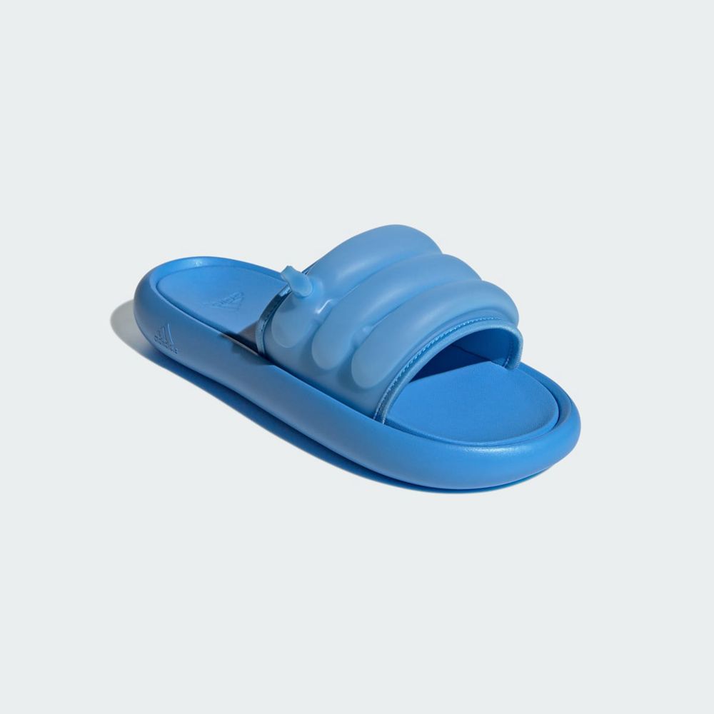 Claquette Adidas Adilette ZPLAASH Bleu Femme | BCA-68440701