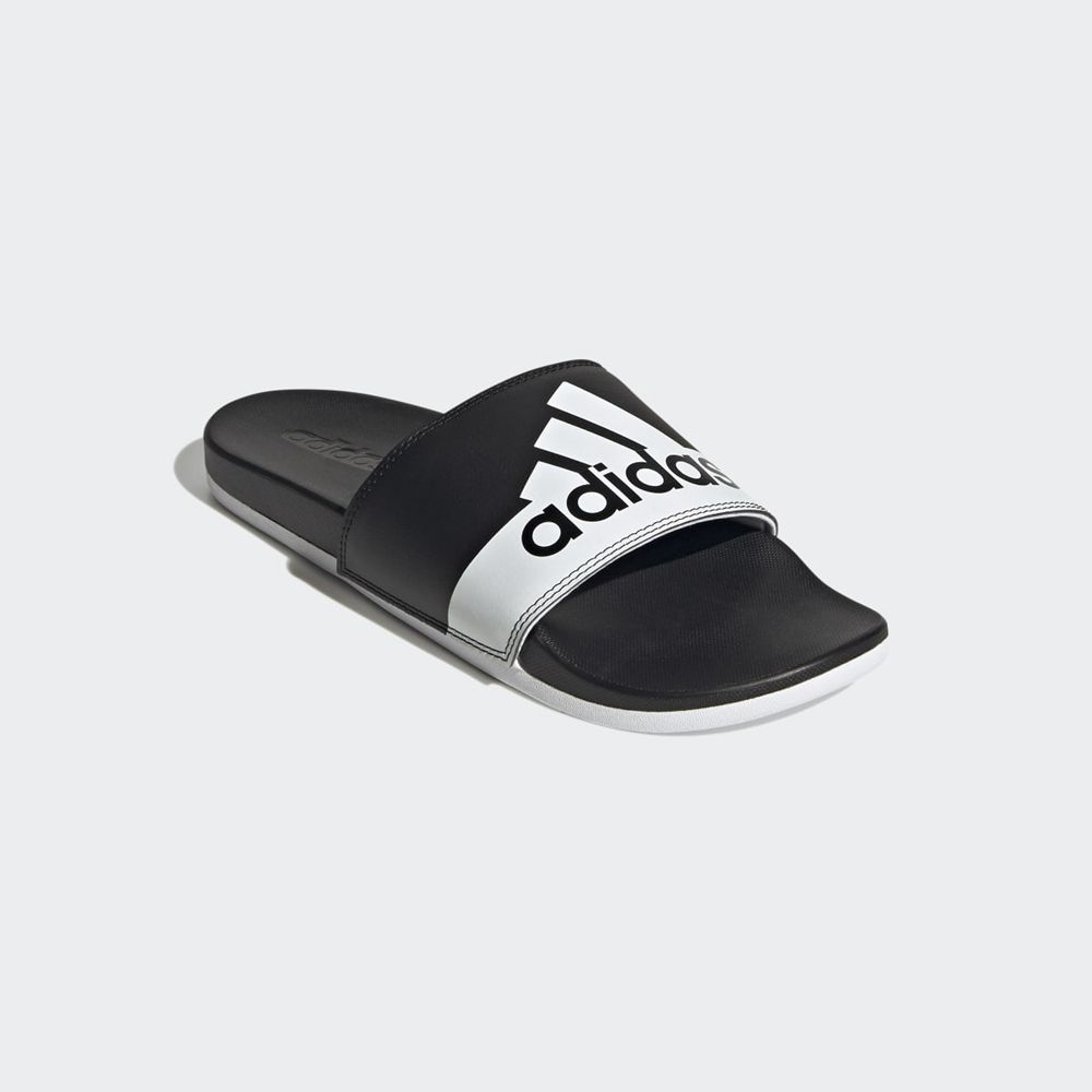 Claquette Adidas Adilette Comfort Noir Blanche Femme | SPS-33284256