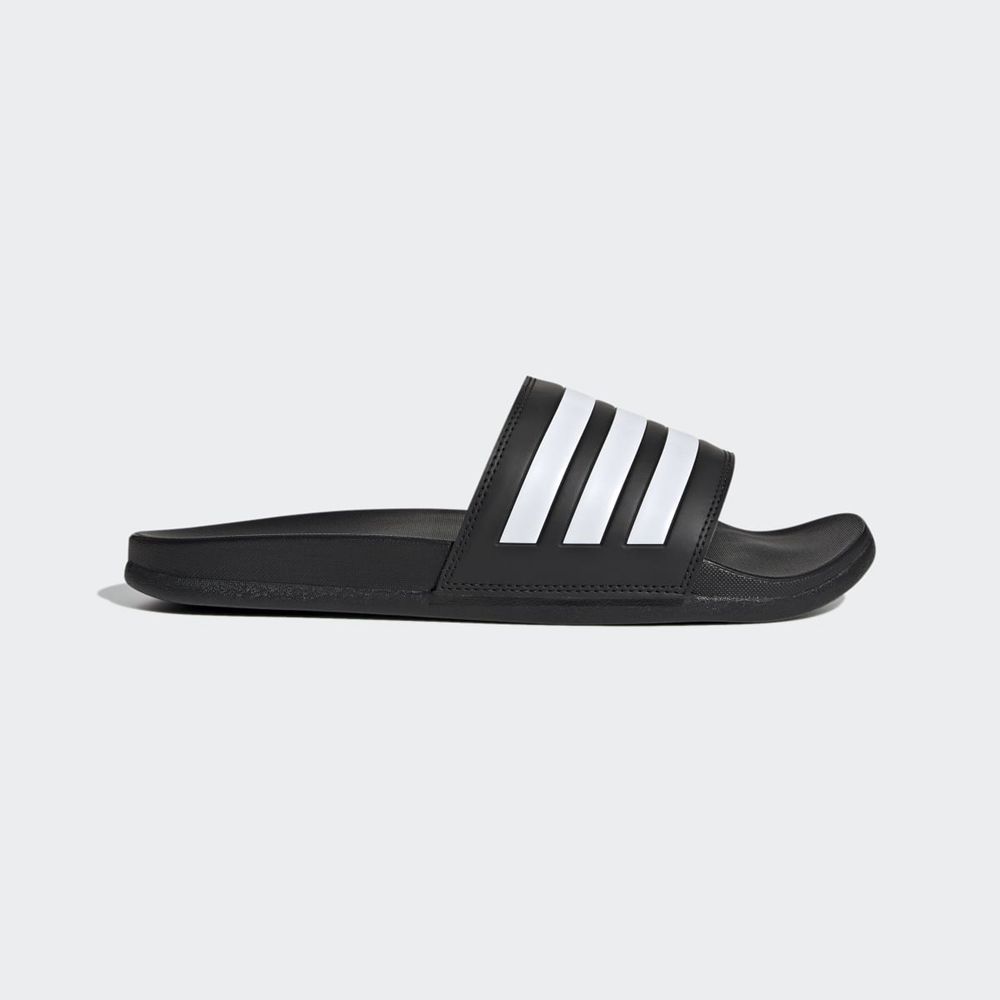 Claquette Adidas Adilette Comfort Noir Blanche Femme | HSD-64311309