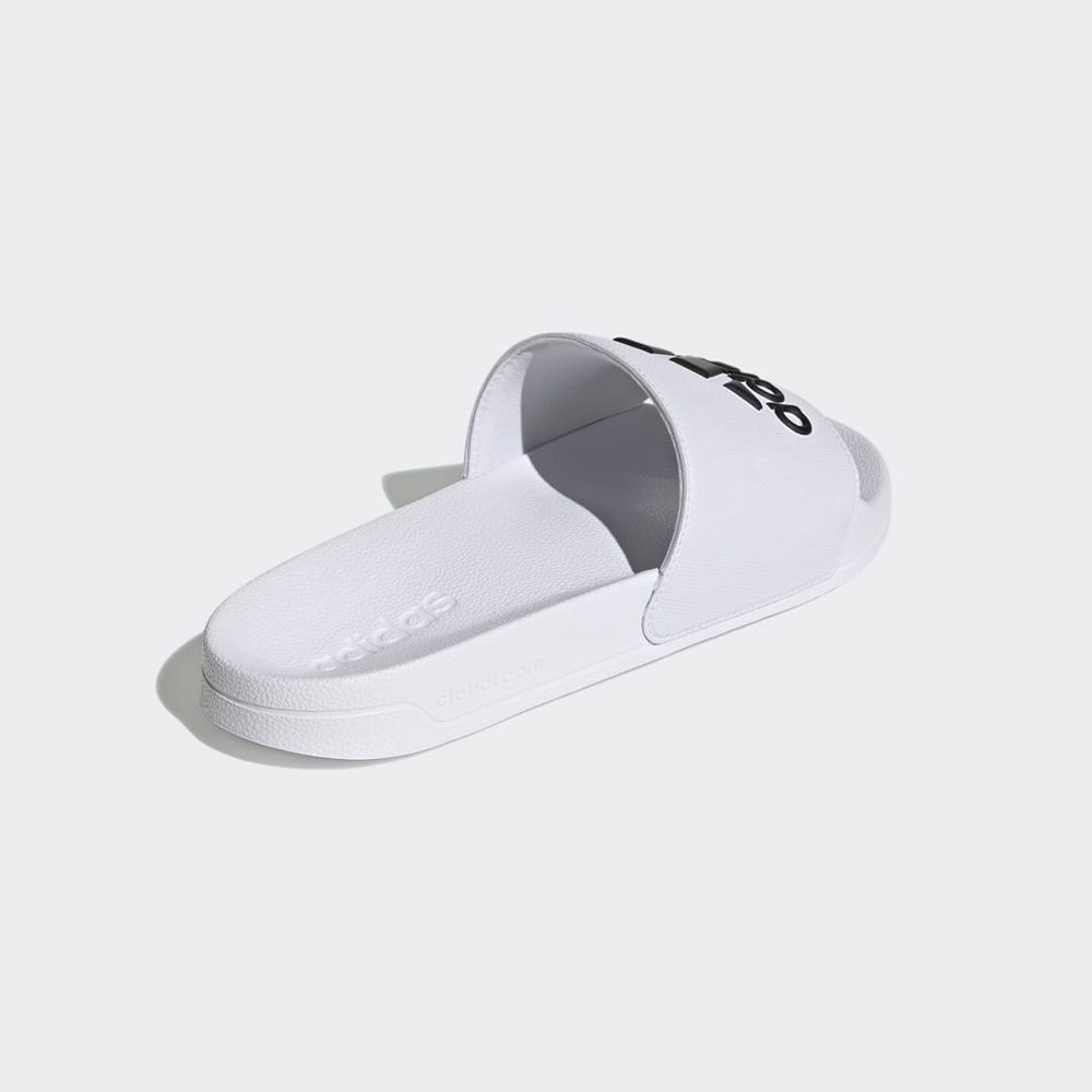 Claquette Adidas Adilette Shower Blanche Noir Femme | TQY-82743976