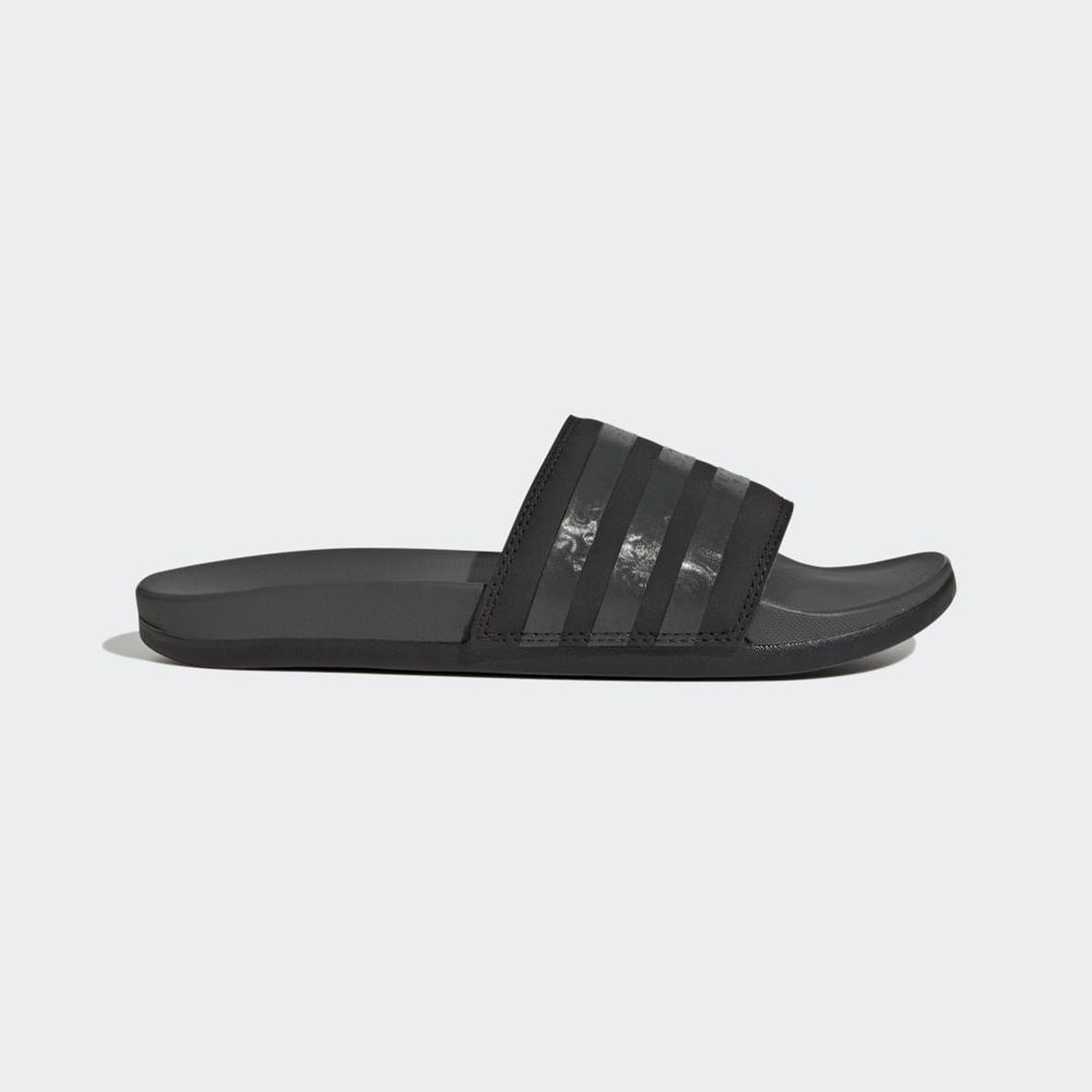 Claquette Adidas Adilette Comfort Noir Grise Femme | VLJ-44171189