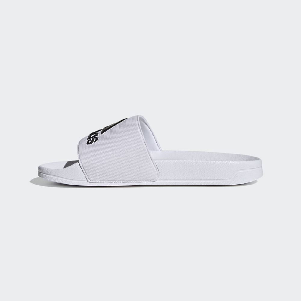 Claquette Adidas Adilette Shower Blanche Noir Femme | TQY-82743976