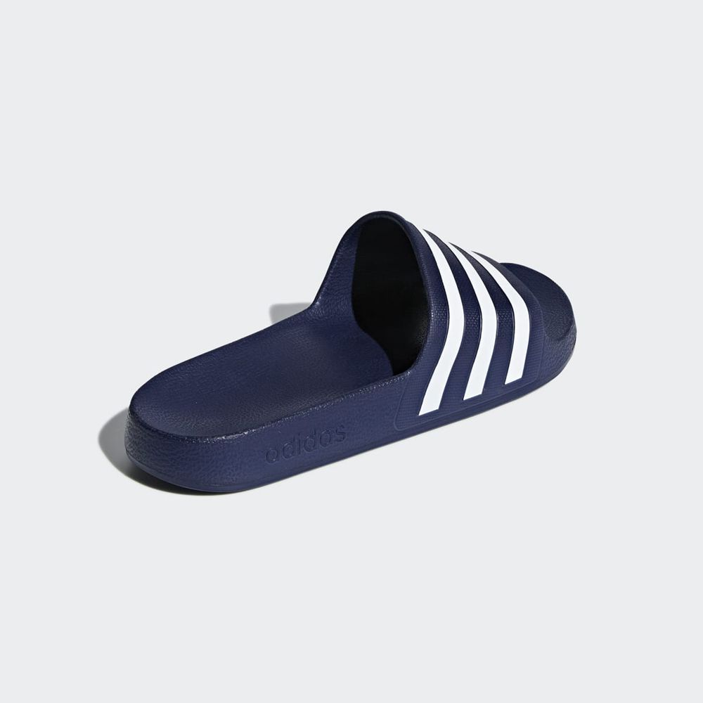 Claquette Adidas Adilette Aqua Bleu Blanche Femme | YRV-41888054