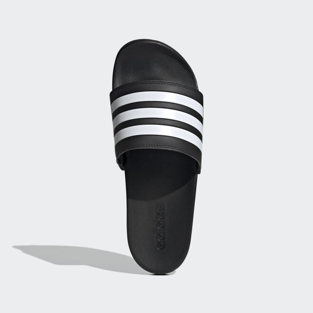 Claquette Adidas Adilette Comfort Noir Blanche Femme | HSD-64311309