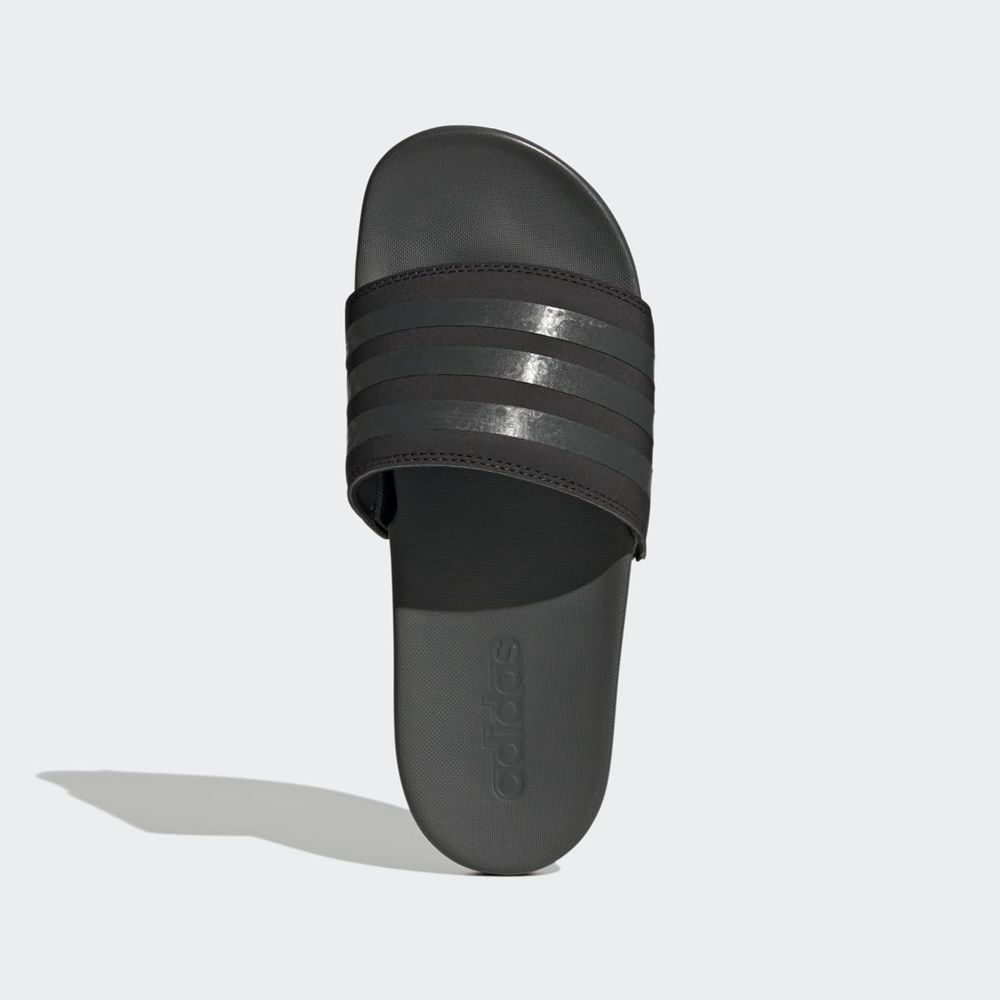 Claquette Adidas Adilette Comfort Noir Grise Femme | VLJ-44171189