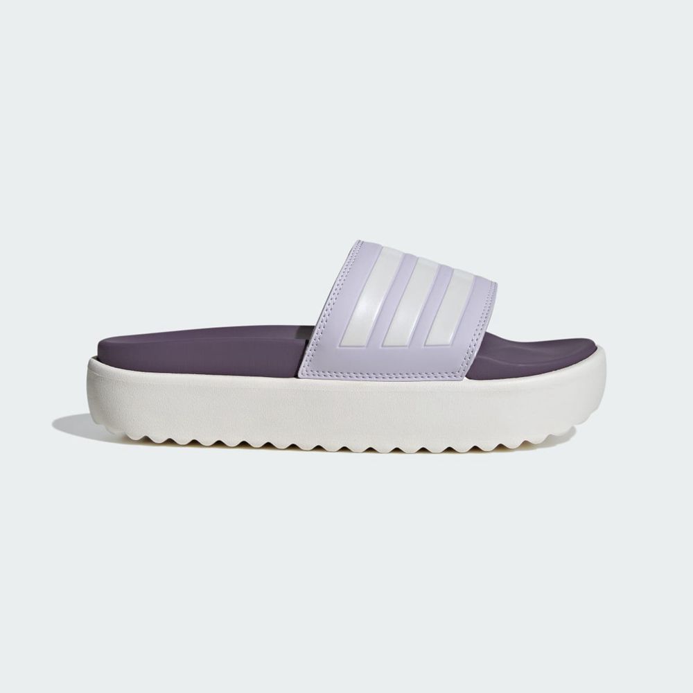 Claquette Adidas Adilette Platform Argent Violette Femme | LIP-63514611