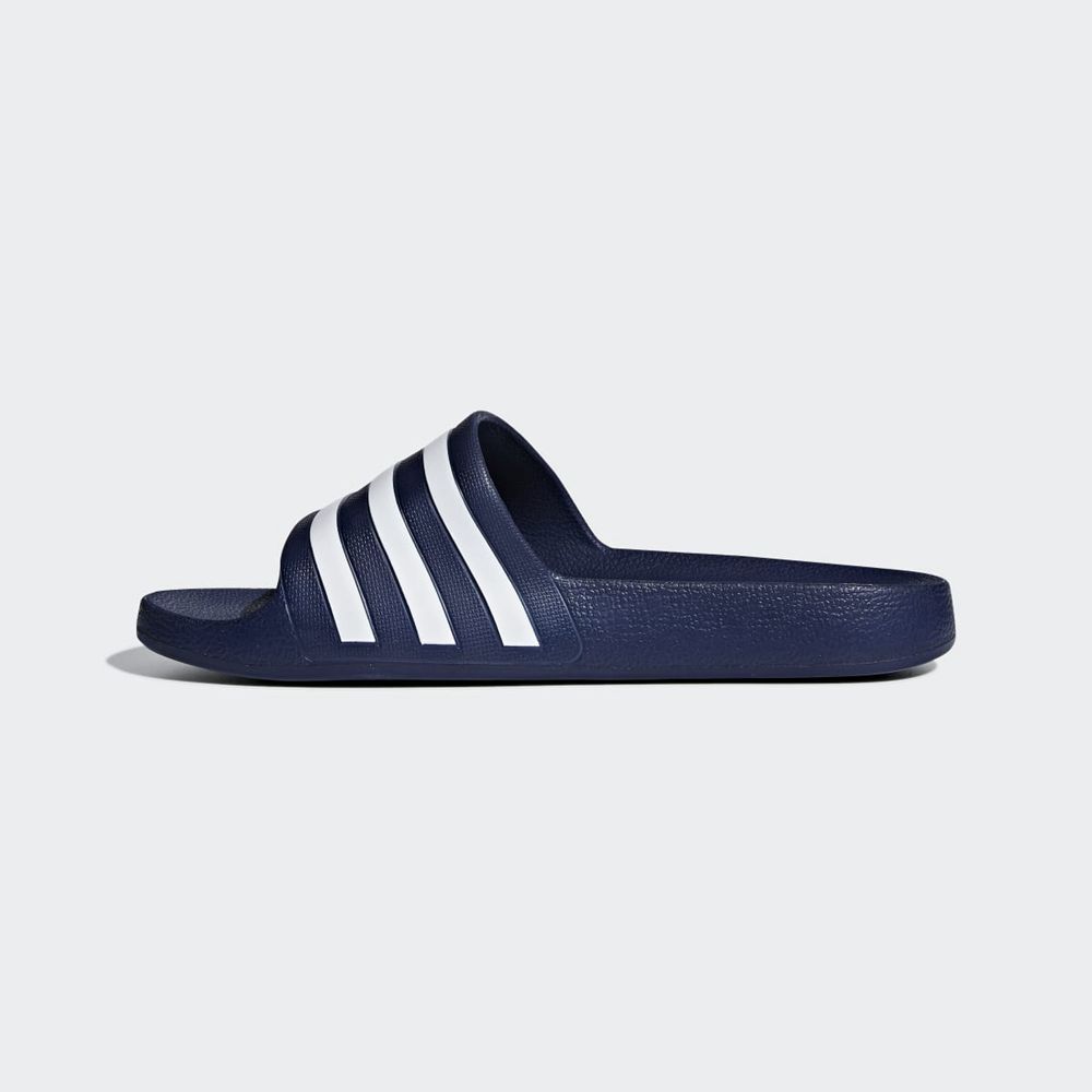 Claquette Adidas Adilette Aqua Bleu Blanche Femme | YRV-41888054