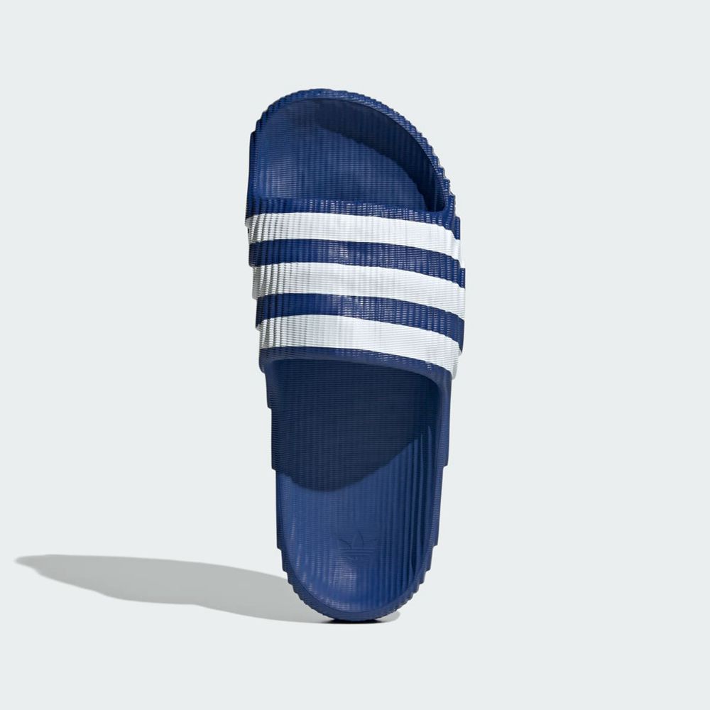 Claquette Adidas Adilette 22 Bleu Blanche Femme | XGK-88257566