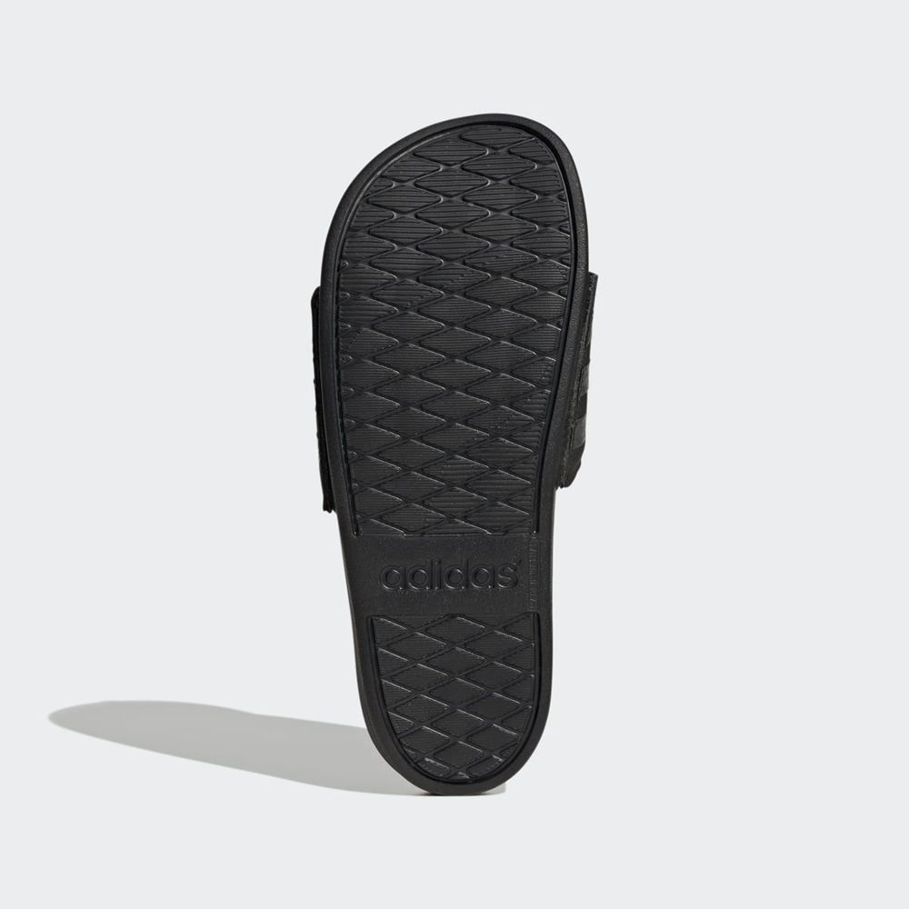 Claquette Adidas Adilette Comfort Noir Grise Femme | VLJ-44171189