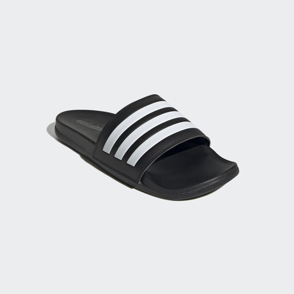 Claquette Adidas Adilette Comfort Noir Blanche Femme | HSD-64311309