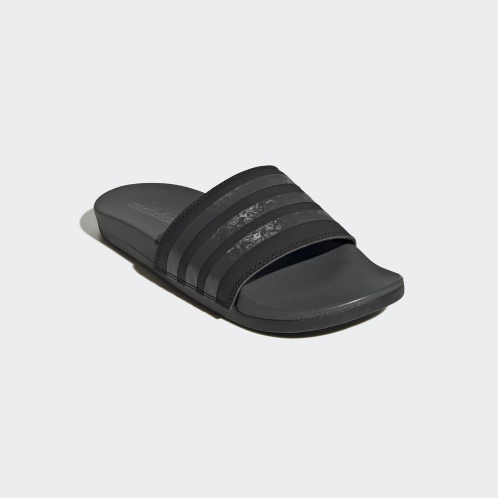 Claquette Adidas Adilette Comfort Noir Grise Femme | VLJ-44171189